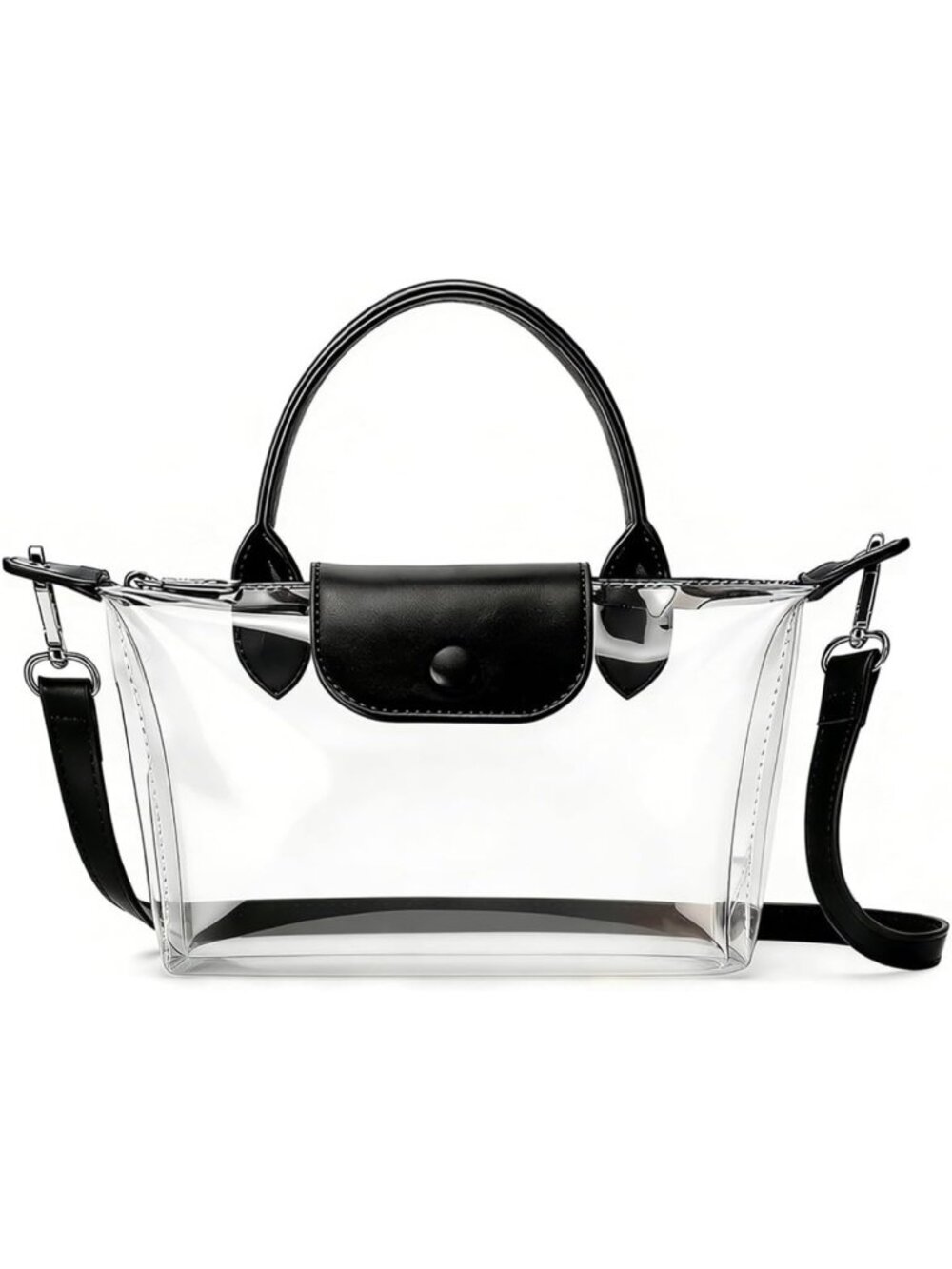 Clear Stadium Bag, Waterproof Crossbody Purse for Concerts & Sports Events